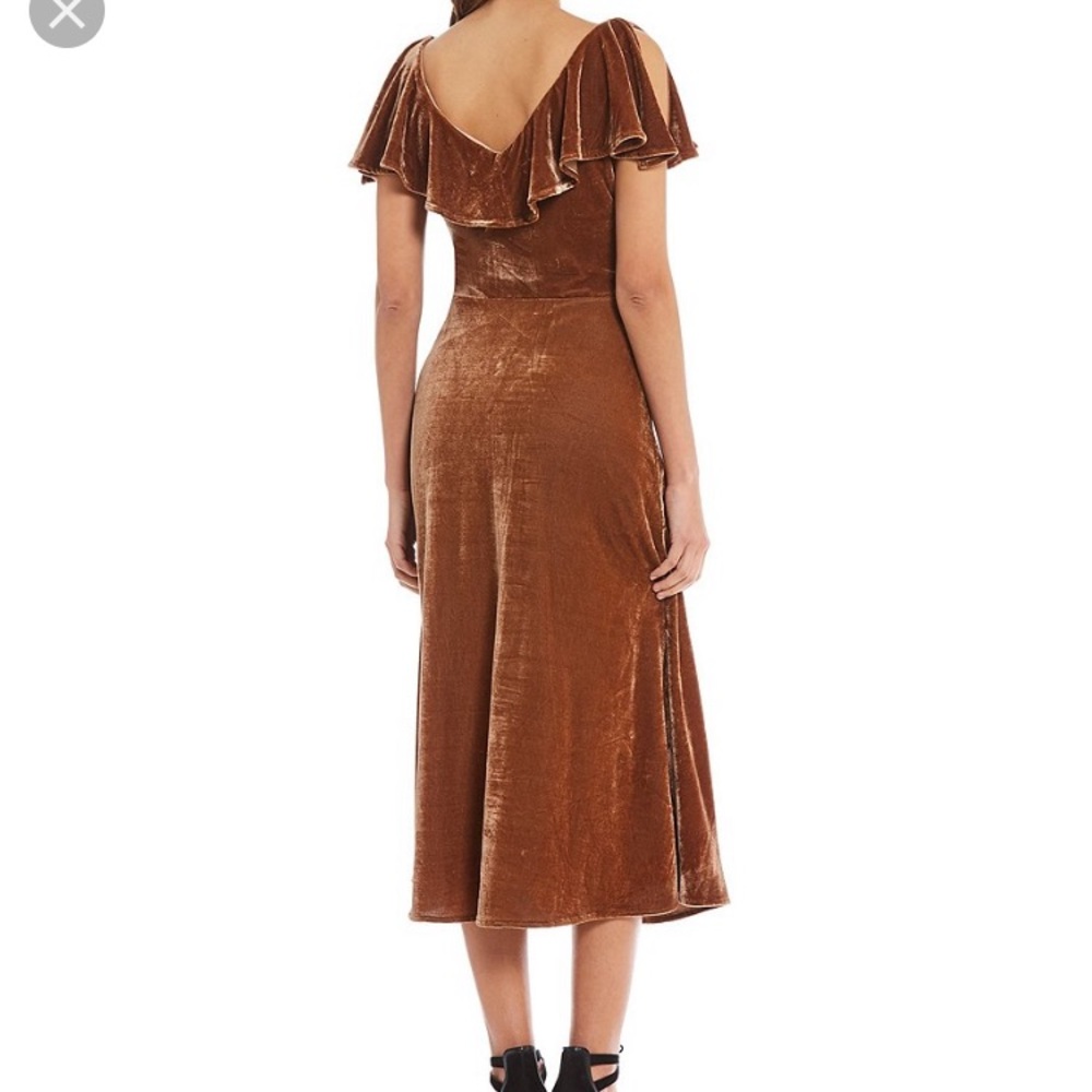 Gianni Bini Velvet Brown Dress - Picture 3 of 8